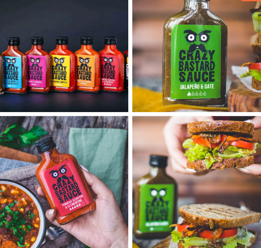 Coffret sauces piquantes "Crazy Bastard"